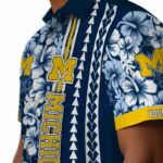 customized-michigan-wolverines-hibiscus-arrows-blue-white-hawaiian-shirt-best-selling