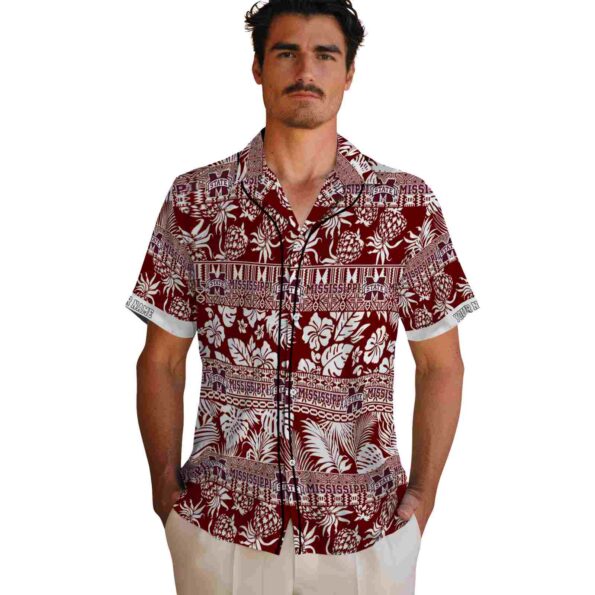 customized-mississippi-state-bulldogs-tribal-stripes-maroon-white-hawaiian-shirt-fashion-forward customized mississippi state bulldogs tribal stripes maroon white hawaiian shirt fashion forward