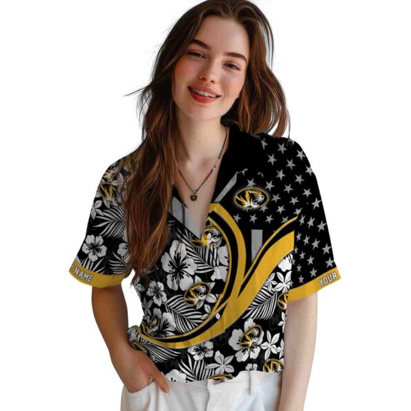 customized-missouri-tigers-floral-wave-black-white-hawaiian-shirt-latest-model customized missouri tigers floral wave black white hawaiian shirt latest model