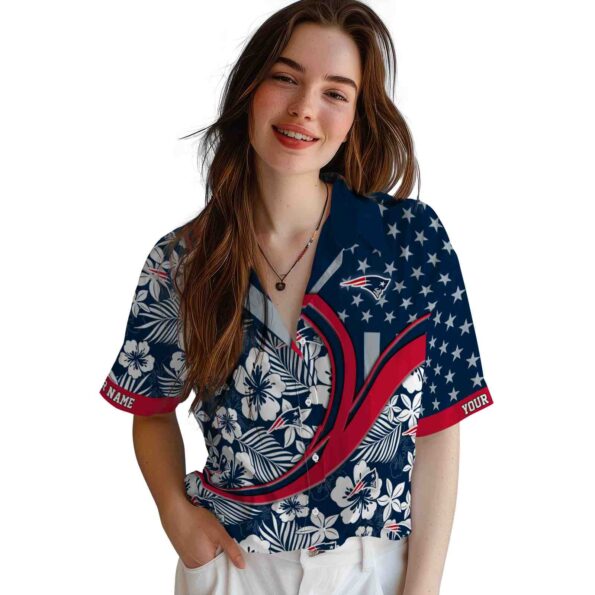 customized-new-england-patriots-floral-wave-blue-white-hawaiian-shirt-latest-model customized new england patriots floral wave blue white hawaiian shirt latest model