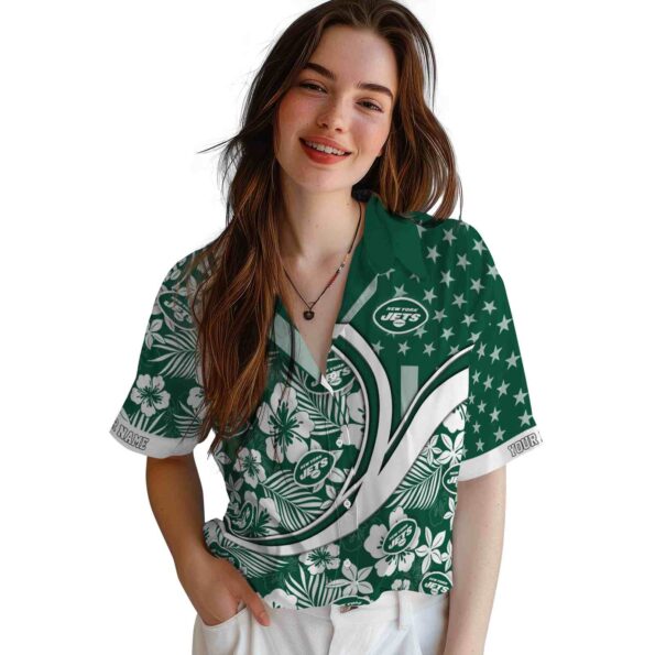 customized-new-york-jets-floral-wave-green-white-hawaiian-shirt-latest-model customized new york jets floral wave green white hawaiian shirt latest model