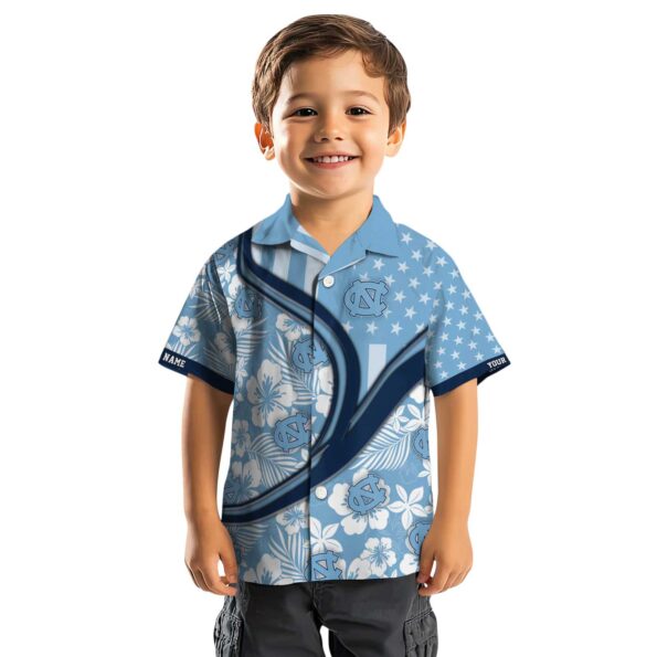 customized-north-carolina-tar-heels-floral-wave-light-blue-white-hawaiian-shirt-top-rated customized north carolina tar heels floral wave light blue white hawaiian shirt top rated