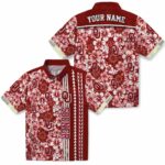 customized-oklahoma-sooners-hibiscus-arrows-crimson-white-hawaiian-shirt-best-selling