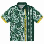 Oregon Ducks Hawaiian Shirt - Customized Hibiscus Arrows Green White 1 customized-oregon-ducks-hibiscus-arrows-green-white-hawaiian-shirt-best-selling