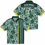 customized-oregon-ducks-hibiscus-arrows-green-white-hawaiian-shirt-best-selling