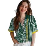 customized-oregon-ducks-hibiscus-arrows-green-white-hawaiian-shirt-best-selling