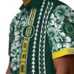 customized-oregon-ducks-hibiscus-arrows-green-white-hawaiian-shirt-best-selling