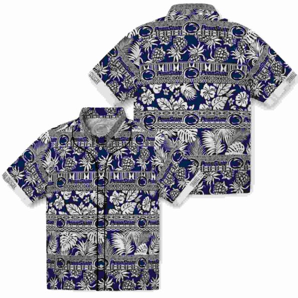 customized-penn-state-nittany-lions-tribal-stripes-blue-white-hawaiian-shirt-high-quality customized penn state nittany lions tribal stripes blue white hawaiian shirt high quality