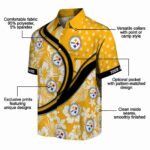 customized-pittsburgh-steelers-floral-wave-gold-white-hawaiian-shirt-best-selling
