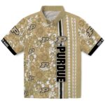 Purdue Boilermakers Hawaiian Shirt - Customized Hibiscus Arrows Gold White 1 customized-purdue-boilermakers-hibiscus-arrows-gold-white-hawaiian-shirt-best-selling