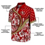 customized-san-francisco-49ers-floral-wave-red-white-hawaiian-shirt-best-selling