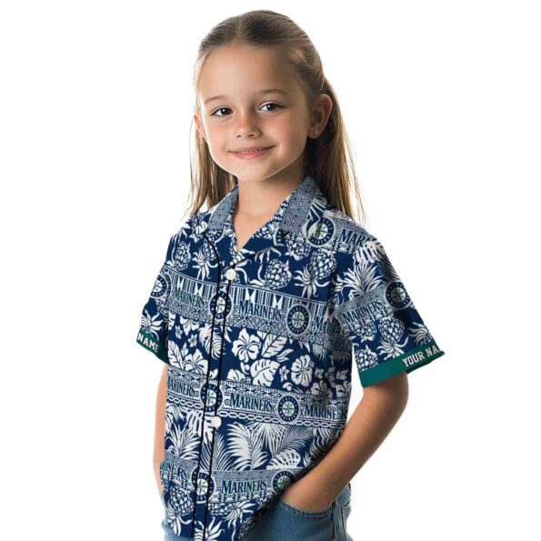customized-seattle-mariners-tribal-stripes-navy-blue-white-hawaiian-shirt-premium-grade customized seattle mariners tribal stripes navy blue white hawaiian shirt premium grade