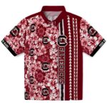 South Carolina Gamecocks Hawaiian Shirt - Customized Hibiscus Arrows Garnet White 1 customized-south-carolina-gamecocks-hibiscus-arrows-garnet-white-hawaiian-shirt-best-selling