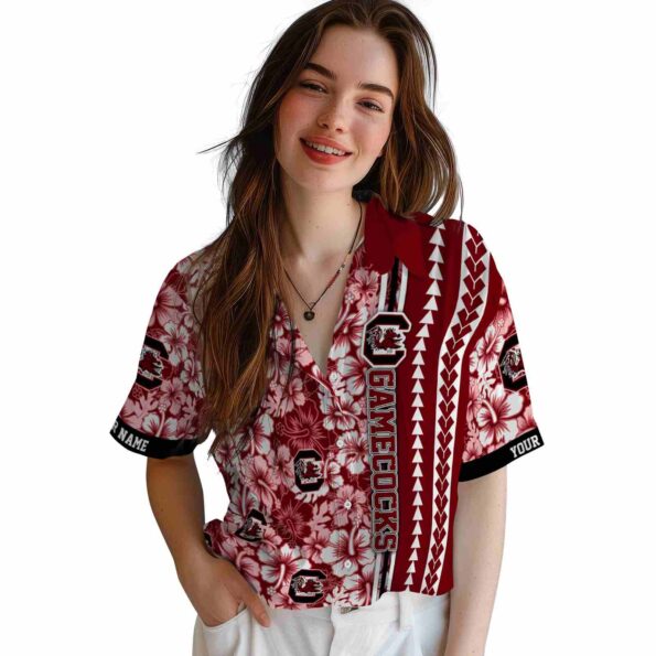 customized-south-carolina-gamecocks-hibiscus-arrows-garnet-white-hawaiian-shirt-latest-model customized south carolina gamecocks hibiscus arrows garnet white hawaiian shirt latest model