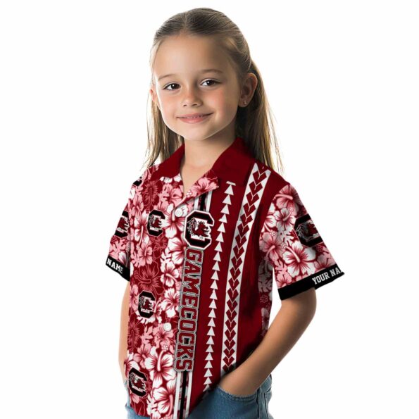 customized-south-carolina-gamecocks-hibiscus-arrows-garnet-white-hawaiian-shirt-premium-grade customized south carolina gamecocks hibiscus arrows garnet white hawaiian shirt premium grade