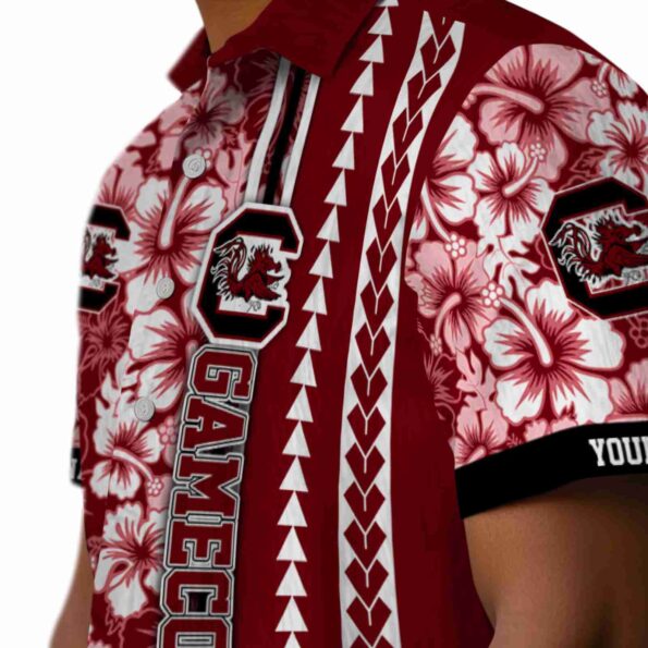 customized-south-carolina-gamecocks-hibiscus-arrows-garnet-white-hawaiian-shirt-trendy customized south carolina gamecocks hibiscus arrows garnet white hawaiian shirt trendy