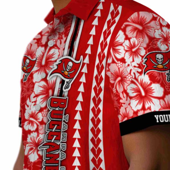 customized-tampa-bay-buccaneers-hibiscus-arrows-red-white-hawaiian-shirt-trendy customized tampa bay buccaneers hibiscus arrows red white hawaiian shirt trendy