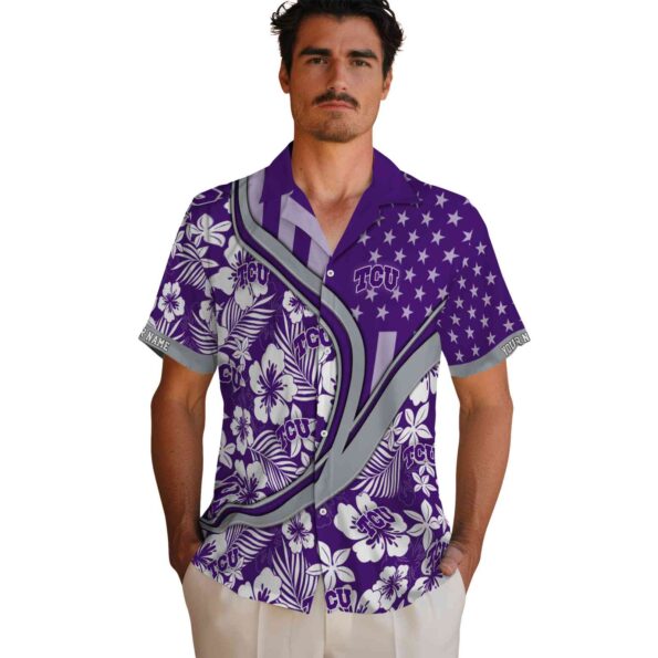customized-tcu-horned-frogs-floral-wave-purple-white-hawaiian-shirt-fashion-forward customized tcu horned frogs floral wave purple white hawaiian shirt fashion forward