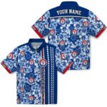 customized-texas-rangers-hibiscus-arrows-blue-white-hawaiian-shirt-best-selling