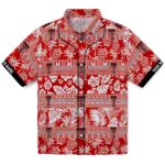 Texas Tech Red Raiders Hawaiian Shirt - Customized Tribal Stripes Red White 1 customized-texas-tech-red-raiders-tribal-stripes-red-white-hawaiian-shirt-best-selling