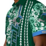 customized-tulane-green-wave-hibiscus-arrows-green-white-hawaiian-shirt-best-selling