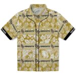 UCF Knights Hawaiian Shirt - Customized Tribal Stripes Gold White 1 customized-ucf-knights-tribal-stripes-gold-white-hawaiian-shirt-best-selling