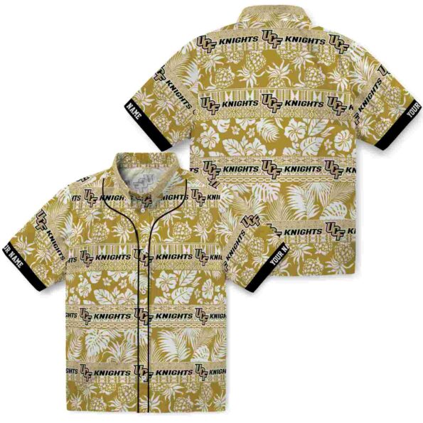 customized-ucf-knights-tribal-stripes-gold-white-hawaiian-shirt-high-quality customized ucf knights tribal stripes gold white hawaiian shirt high quality