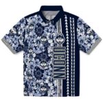 customized-uconn-huskies-hibiscus-arrows-blue-white-hawaiian-shirt-best-selling
