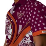 customized-virginia-tech-hokies-floral-wave-maroon-white-hawaiian-shirt-best-selling