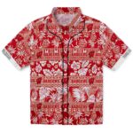 customized-wisconsin-badgers-tribal-stripes-red-white-hawaiian-shirt-best-selling