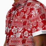 customized-wisconsin-badgers-tribal-stripes-red-white-hawaiian-shirt-best-selling