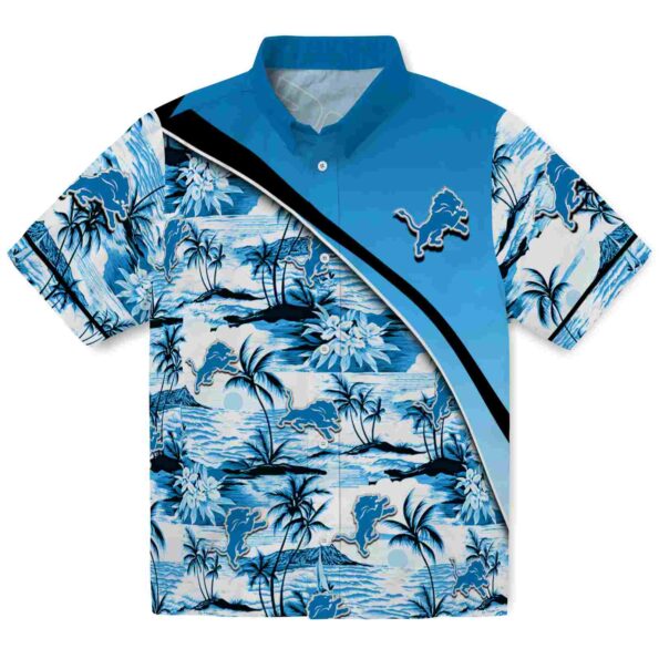 detroit-lions-sunset-palms-blue-white-hawaiian-shirt-best-selling detroit lions sunset palms blue white hawaiian shirt best selling