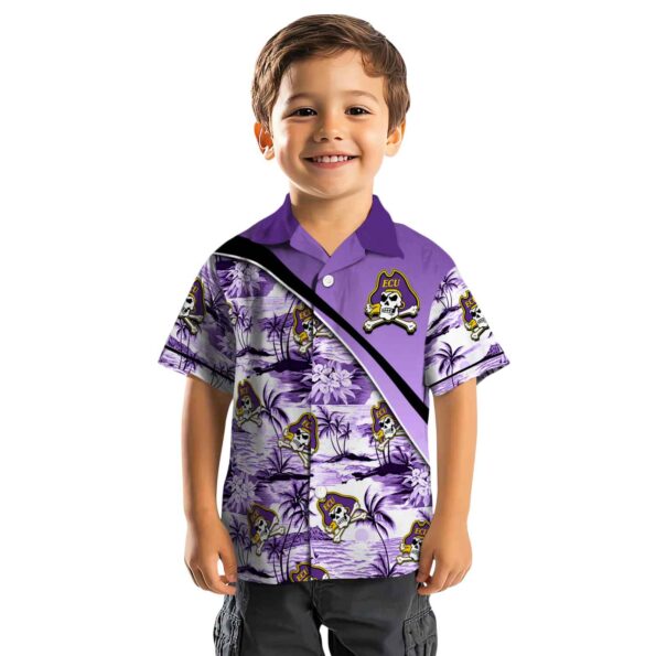 east-carolina-pirates-sunset-palms-purple-white-hawaiian-shirt-top-rated east carolina pirates sunset palms purple white hawaiian shirt top rated