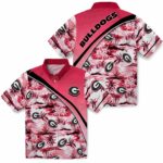 georgia-bulldogs-sunset-palms-red-white-hawaiian-shirt-best-selling