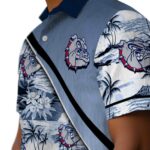 gonzaga-bulldogs-sunset-palms-blue-white-hawaiian-shirt-best-selling