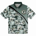Green Bay Packers Hawaiian Shirt - Sunset Palms Green White 1 green-bay-packers-sunset-palms-green-white-hawaiian-shirt-best-selling