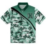 Hawaii Rainbow Warriors Hawaiian Shirt - Sunset Palms Green White 1 hawaii-rainbow-warriors-sunset-palms-green-white-hawaiian-shirt-best-selling