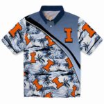 Illinois Fighting Illini Hawaiian Shirt - Sunset Palms Blue White 1 illinois-fighting-illini-sunset-palms-blue-white-hawaiian-shirt-best-selling