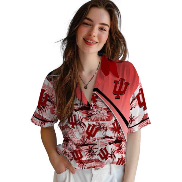 indiana-hoosiers-sunset-palms-red-white-hawaiian-shirt-latest-model indiana hoosiers sunset palms red white hawaiian shirt latest model