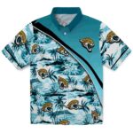 Jacksonville Jaguars Hawaiian Shirt - Sunset Palms Teal White 1 jacksonville-jaguars-sunset-palms-teal-white-hawaiian-shirt-best-selling
