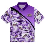 James Madison Dukes Hawaiian Shirt - Sunset Palms Purple White 1 james-madison-dukes-sunset-palms-purple-white-hawaiian-shirt-best-selling