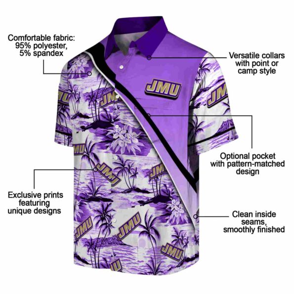 james-madison-dukes-sunset-palms-purple-white-hawaiian-shirt-new-arrival james madison dukes sunset palms purple white hawaiian shirt new arrival
