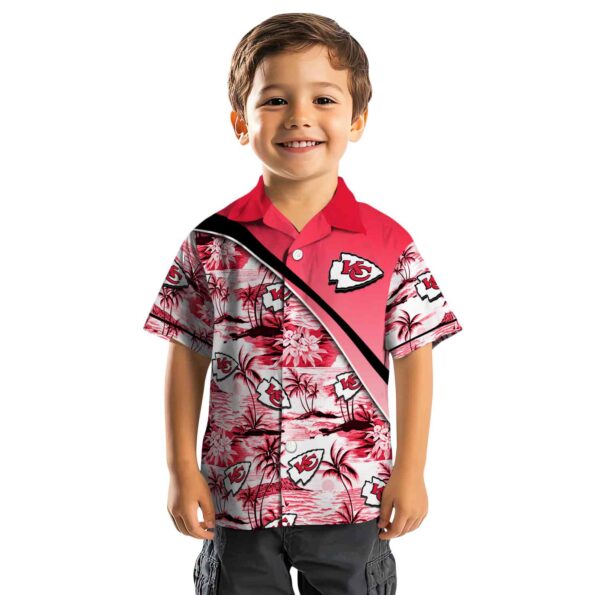 kansas-city-chiefs-sunset-palms-red-white-hawaiian-shirt-top-rated kansas city chiefs sunset palms red white hawaiian shirt top rated
