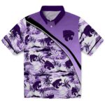 Kansas State Wildcats Hawaiian Shirt - Sunset Palms Purple White 1 kansas-state-wildcats-sunset-palms-purple-white-hawaiian-shirt-best-selling
