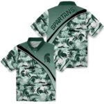michigan-state-spartans-sunset-palms-green-white-hawaiian-shirt-best-selling