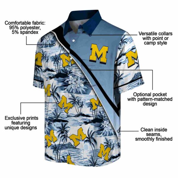 michigan-wolverines-sunset-palms-blue-white-hawaiian-shirt-new-arrival michigan wolverines sunset palms blue white hawaiian shirt new arrival