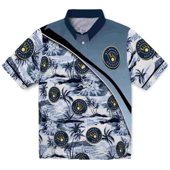 milwaukee-brewers-sunset-palms-navy-blue-white-hawaiian-shirt-best-selling milwaukee brewers sunset palms navy blue white hawaiian shirt best selling