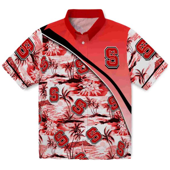 nc-state-wolfpack-sunset-palms-red-white-hawaiian-shirt-best-selling nc state wolfpack sunset palms red white hawaiian shirt best selling
