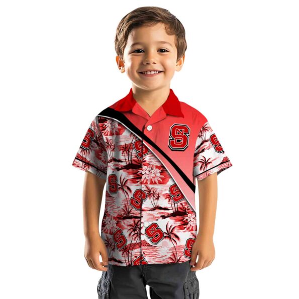 nc-state-wolfpack-sunset-palms-red-white-hawaiian-shirt-top-rated nc state wolfpack sunset palms red white hawaiian shirt top rated