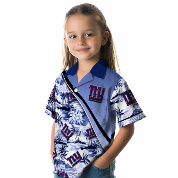 new-york-giants-sunset-palms-blue-white-hawaiian-shirt-premium-grade new york giants sunset palms blue white hawaiian shirt premium grade